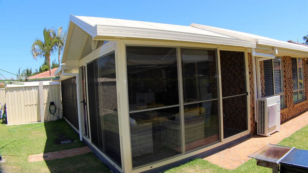 All Seasons Patio Panels installed in a Ballina backyard area.