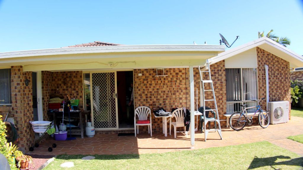 Ballina Patio Area before Home Rennovations