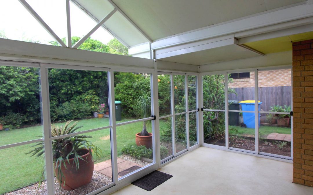 Enclosing existing Patio area with sliding Patio Panels in East Ballina