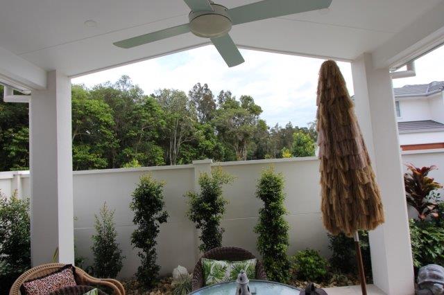 Byron Bay patio area before awning installation