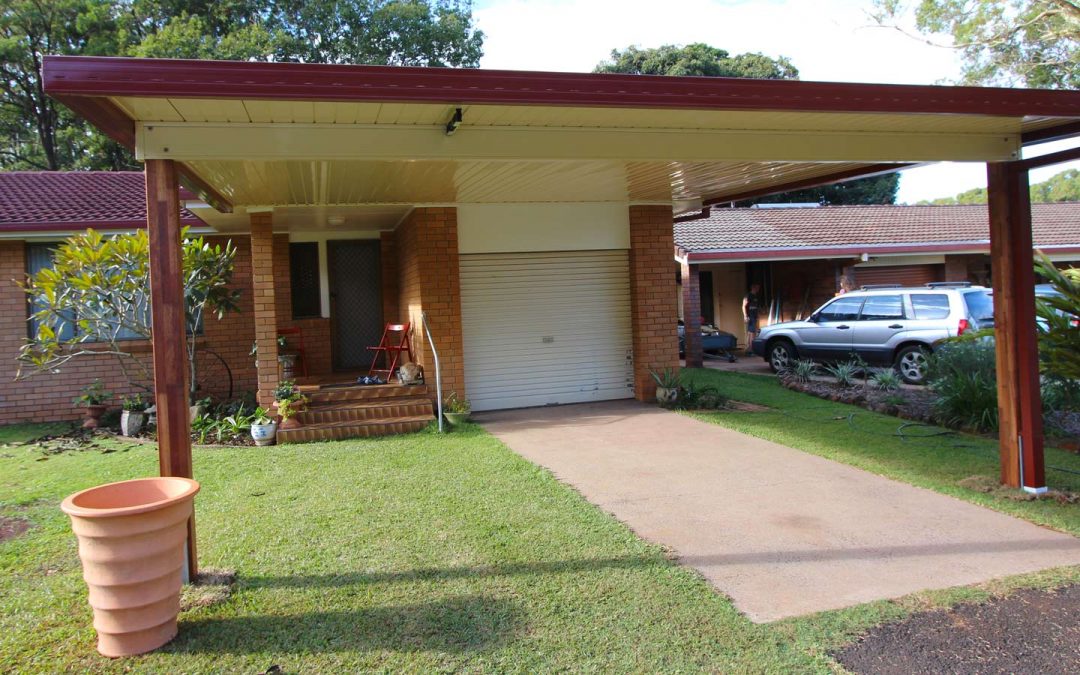 A carport in Alstonville – A two car family with a one garage home