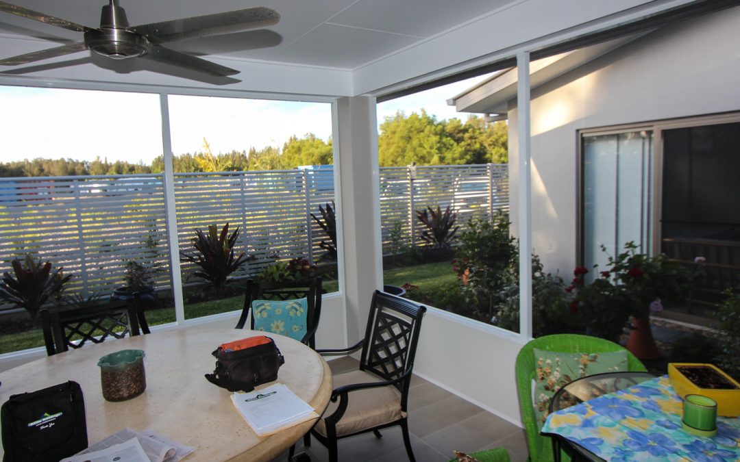 Screen Enclosure – Adding extra living space to this Ballina home.