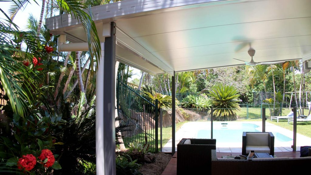 Byron Bay Flyover Patio Roof, after construction