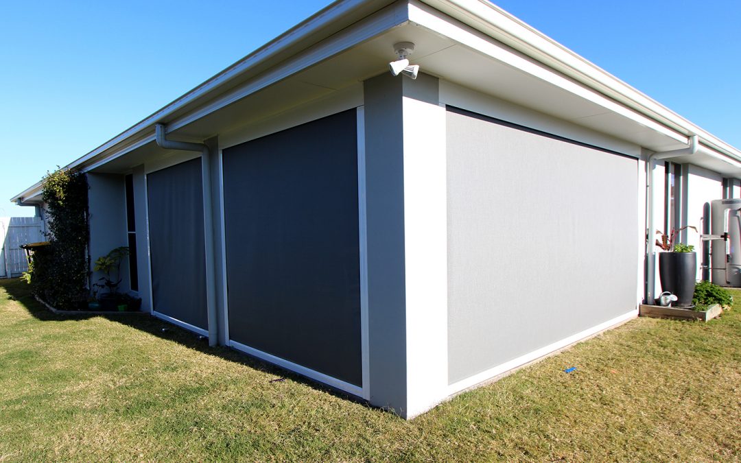 New Patio Blinds to cut the afternoon sun.