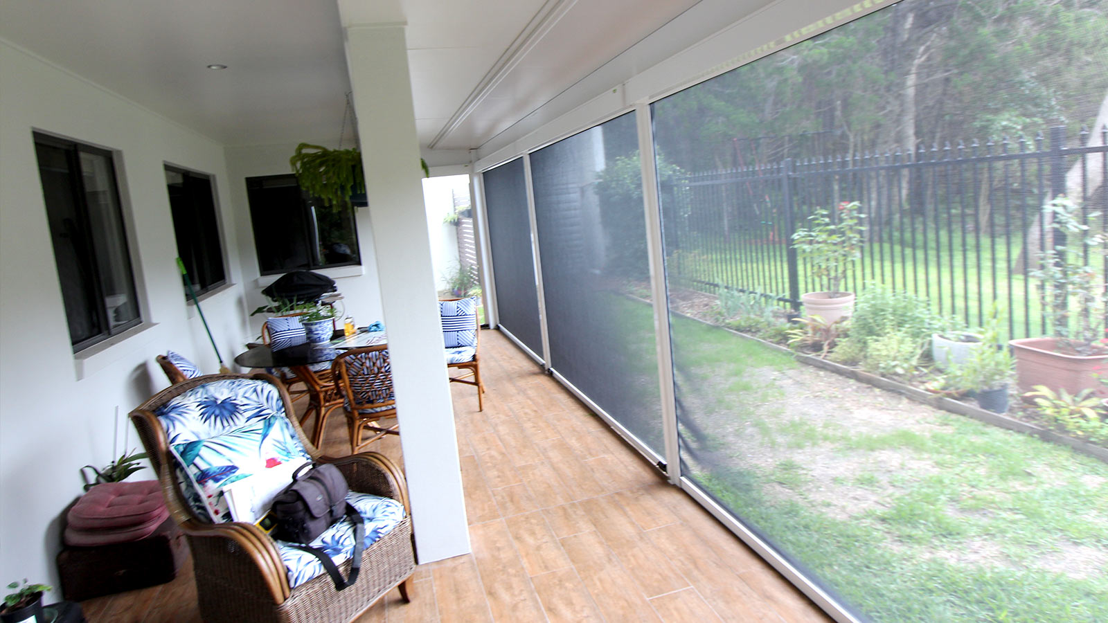 Ziptrak Tracked Blinds for mosquito protection