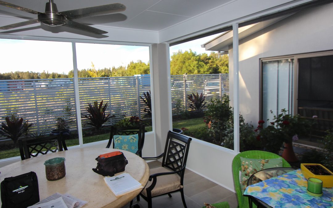 Screen Enclosure – Adding extra living space to this Ballina home.